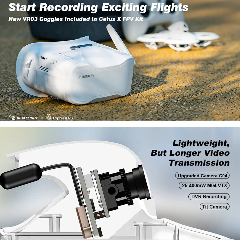 ชุดอุปกรณ์ Cetus X FPV พร้อมเค - Fpv Drone Goggles บทวิจารณ์และราคา
